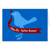 Follow My Tweet Card (Front Horizontal)