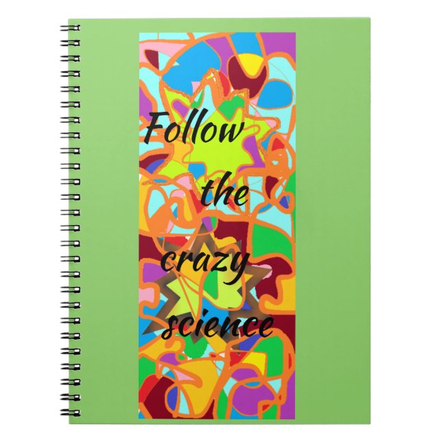 Follow the crazy science Orphan Black quote abstra Notebook (Front)