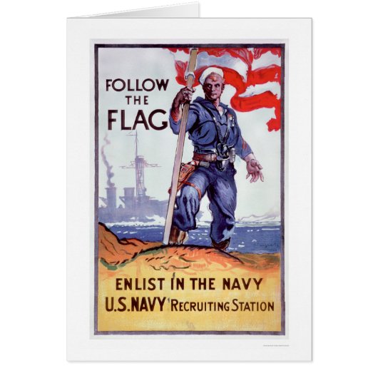 Follow the Flag - Enlist Navy (US02290A) Cards (Front)