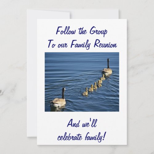 FOLLOW THE GROUP TO FAMILY REUNION INVITATION