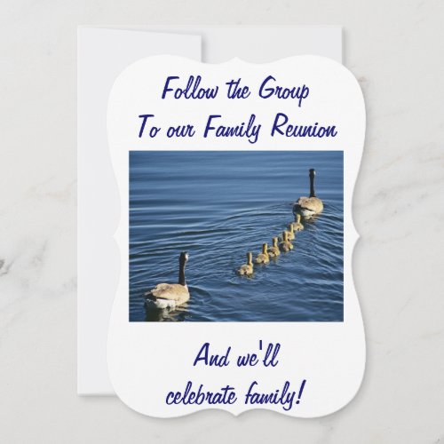 FOLLOW THE GROUP TO FAMILY REUNION INVITATION