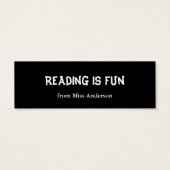 Follow the Leader Mini Bookmark (Back)