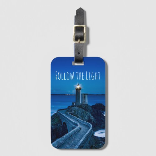 Follow the Light Lighthouse Luggage Tag