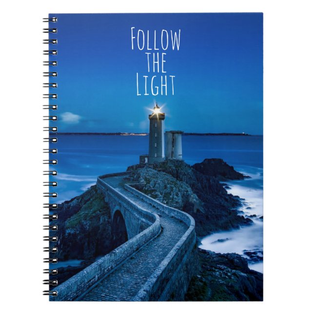 Follow the Light Lighthouse Notebook (Front)