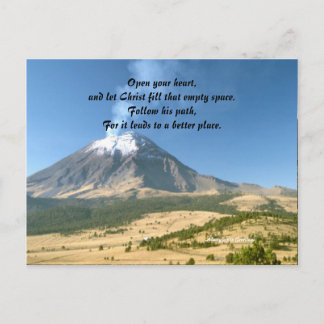 Follow the path of christ postcard