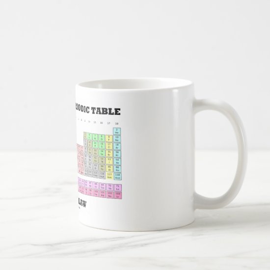 Follow The Periodic Table It's The Law (Chemistry) Coffee Mug