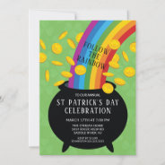 Follow The Rainbow St Patrick's Day Party Invitation at Zazzle