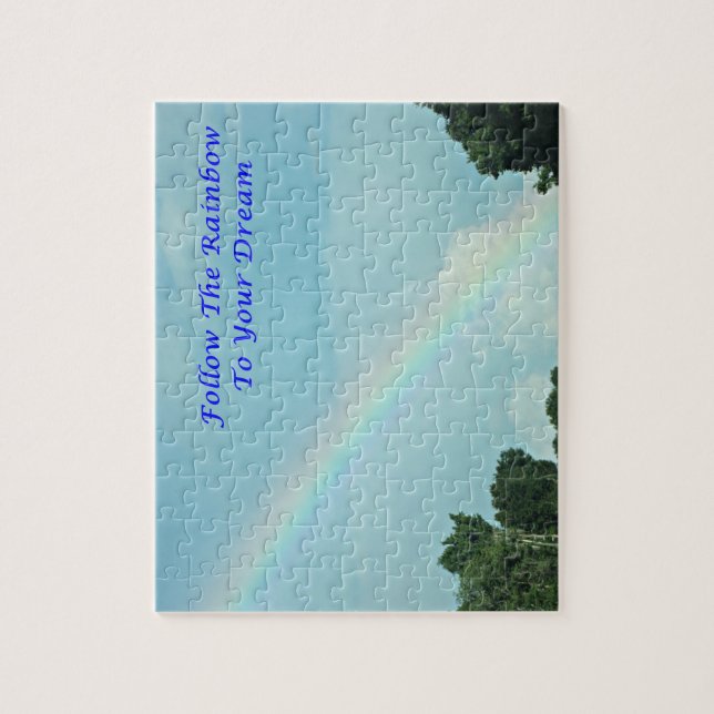 Follow the Rainbow to Your Dream puzzle (Vertical)