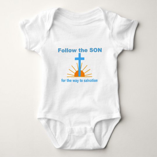 Follow the son for salvation baby bodysuit