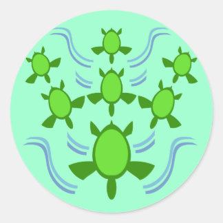 Follow the Turtles Stickers