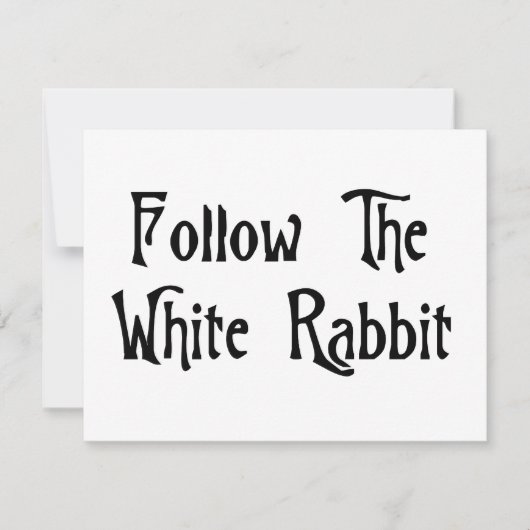 Follow The White Rabbit (Front)