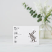 follow the white rabbit business card (Standing Front)