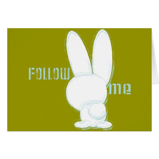 follow the white rabbit card