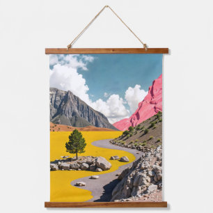 Follow the Yellow Path Hanging Tapestry