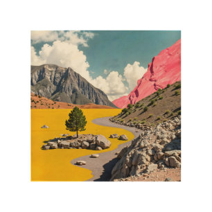 Follow the Yellow Path Wood Wall Art