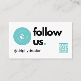 Follow Us Business Card