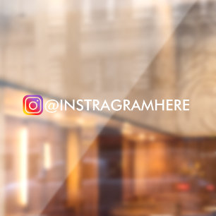FOLLOW US INSTAGRAM Social Media window car decal