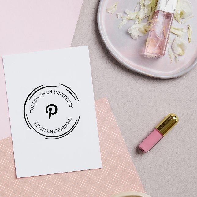 Follow Us/Me on Pinterest, Social Media   Rubber Stamp (Creator Uploaded)