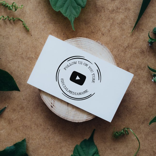 Follow Us/Me on You Tube, Social Media   Rubber Stamp (Creator Uploaded)
