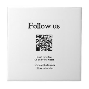 Follow us on social media scan QR code to follow Ceramic Tile