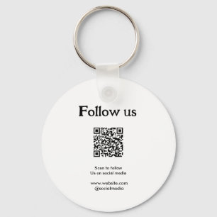 Follow us on social media scan QR code to follow Keychain