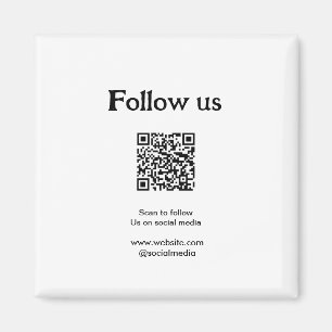 Follow us on social media scan QR code to follow Magnet