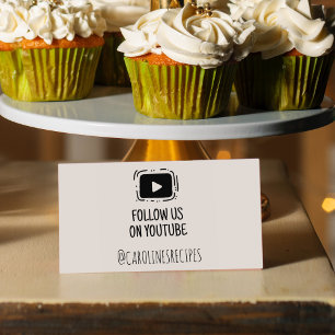 Follow Us on Youtube, Social Media Rubber Stamp