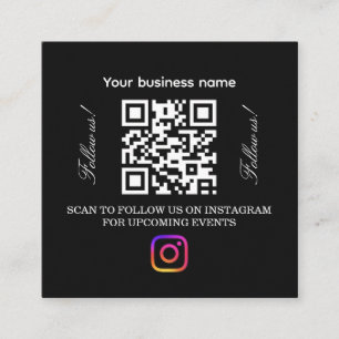 Follow Us QR Code Sign   Instagram Follow   Barber Square Business Card