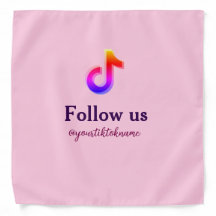 follow us tiktok username social media add QR text