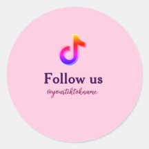 follow us tiktok username social media add QR text