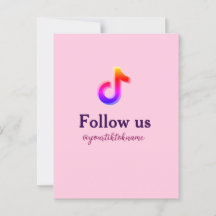 follow us tiktok username social media add QR text