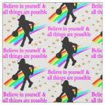 FOLLOW YOUR BASKETBALL DREAMS FABRIC