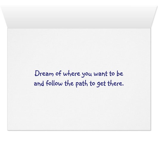 Follow Your Dream Card (Inside Horizontal (Bottom))