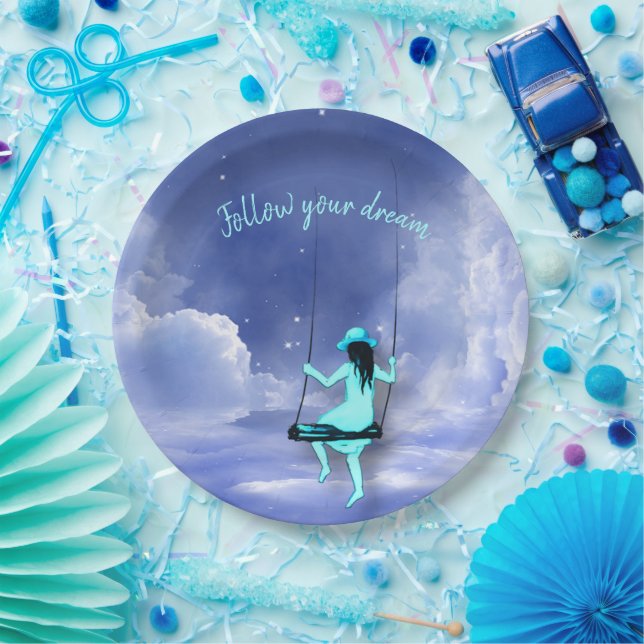 Follow your dream   paper plates (Party)