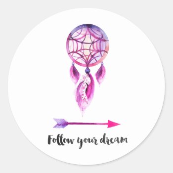 Follow Your Dream Sticker by eRoseImagery at Zazzle