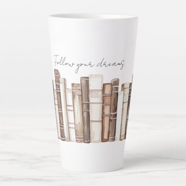 Follow Your Dreams Books Christmas Latte Mug (Front)
