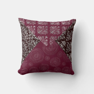 Follow Your Dreams Burgundy Circles Pillow