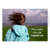 Follow your dreams Card (Front Horizontal)