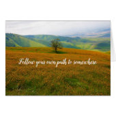 Follow your Dreams card (Front Horizontal)