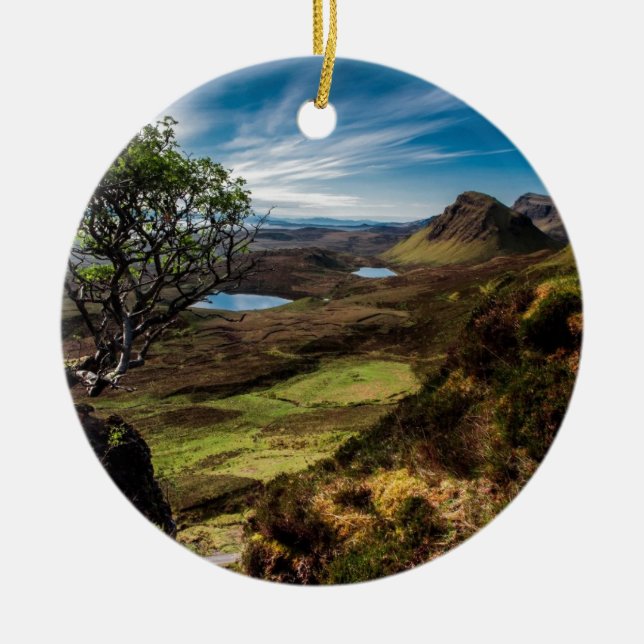 Follow your dreams! ceramic ornament (Front)