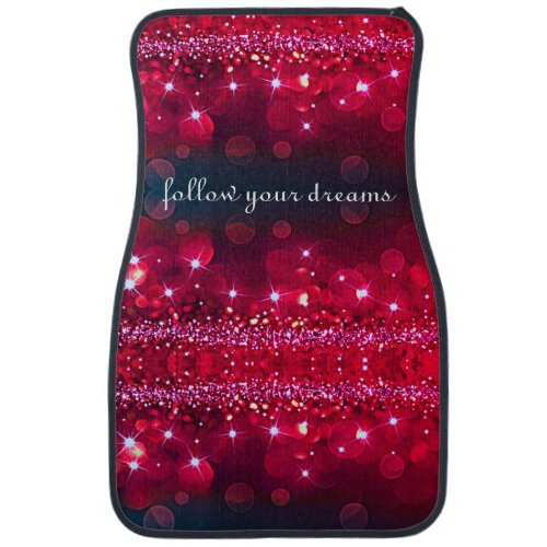 Follow Your Dreams Cherry Sparkle Set of Car Mats