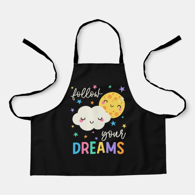 Follow Your Dreams | Cloud & Moon Apron (Front)