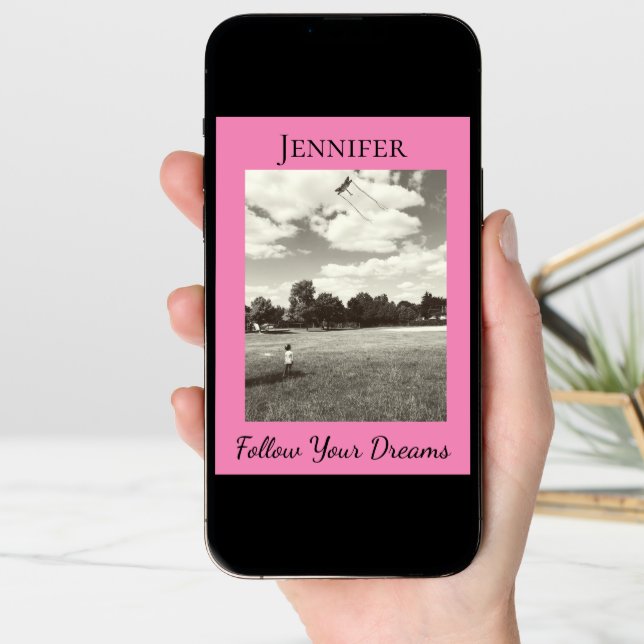 Follow Your Dreams Graduation Inspiration Verse Card (Front Digital)