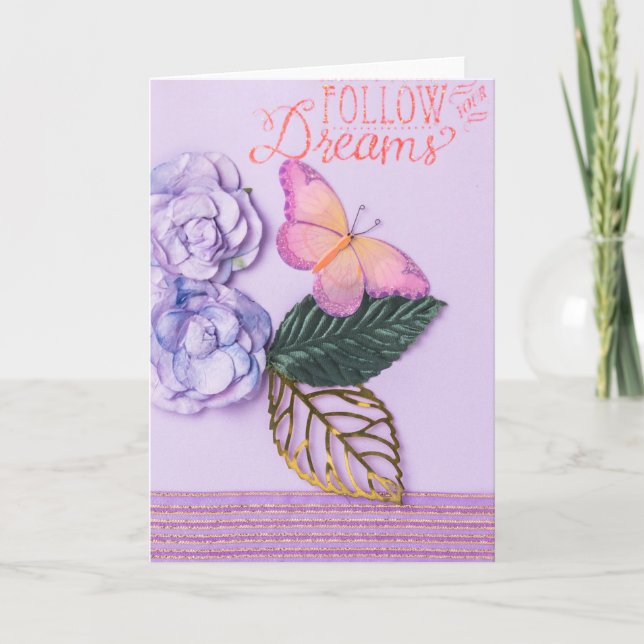 Follow Your Dreams Greeting Card (Front)