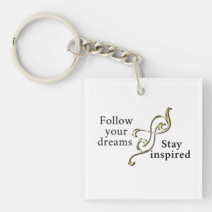 Follow Your Dreams – Inspirational Bracelet for  Keychain
