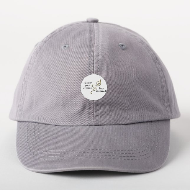 "Follow Your Dreams" Inspirational Iron-On Patch - (On Headwear)