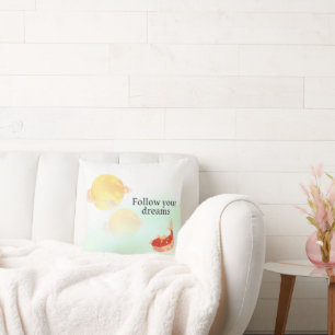 Follow Your Dreams" Koi Fish Pillow   Inspirationa