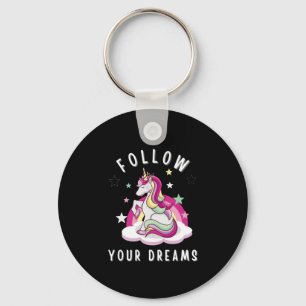 Follow Your Dreams My Unicorn Birthday Keychain