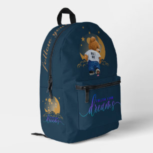 Follow Your Dreams Printed Backpack