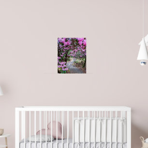 Follow Your Dreams Quote Floral Garden Path Poster